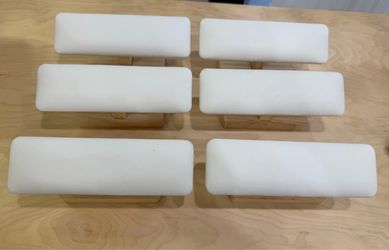 White pleather Bracelet Display Stands Set of 6