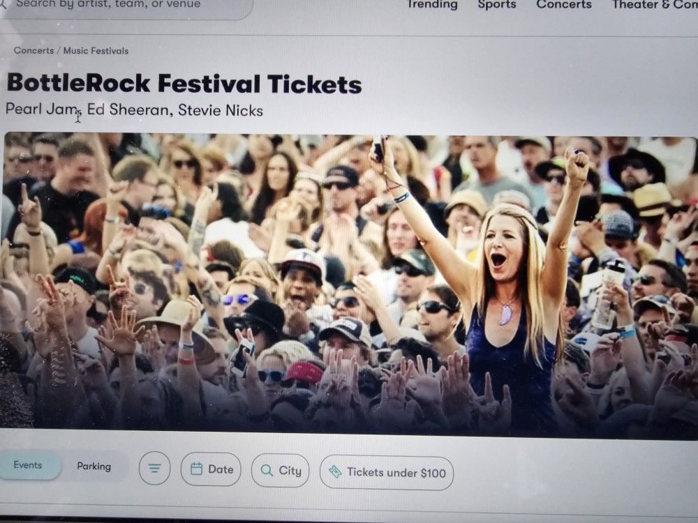 2024 BottleRock Festival - 3 Day Pass - Skydeck Section