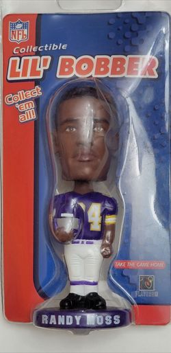 Vintage Randy Moss "Lil' Bobber" collectible bobblehead