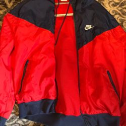 Red Nike Tec Hoodie 