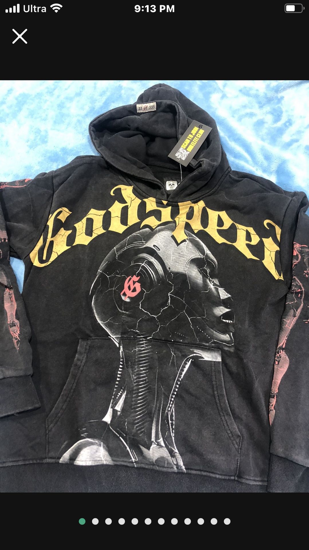 Godspeed Hoodie. S,m,l,xl