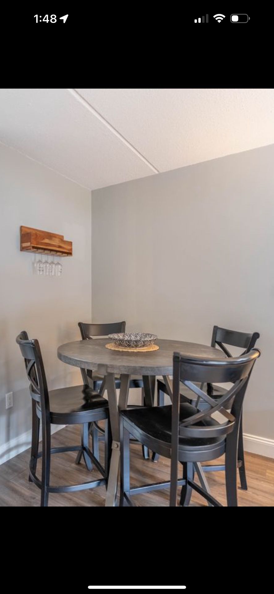 Table W/ Crate & barrel Chairs