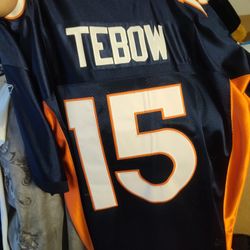 NFL Denver Broncos Tim Tebow Double Stitched Throwback Jersey Size XL 