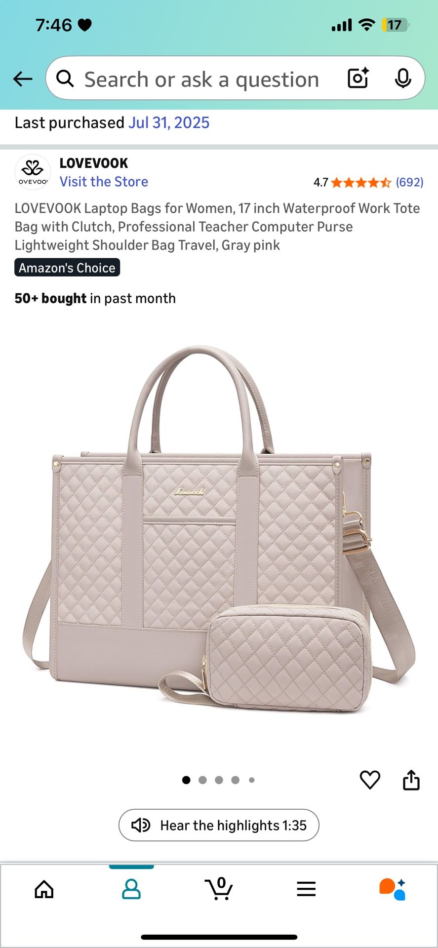 Lovevook Laptop Tote Bag