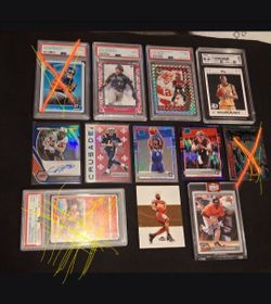 Football Cards Basketball Cards Baseball Cards PSA Graded RCs Insert Cards