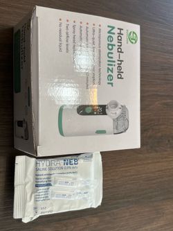Portable Handheld Nebulizer + Saline Solution