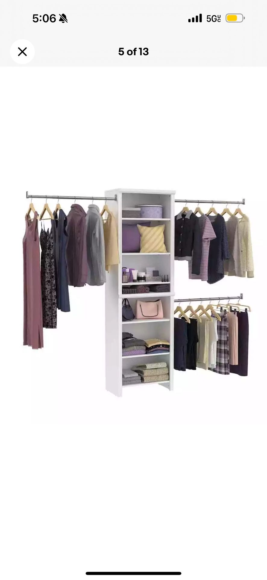 ClosetMaid Impressions Standard 60 W 120 W White Wood - Main Image