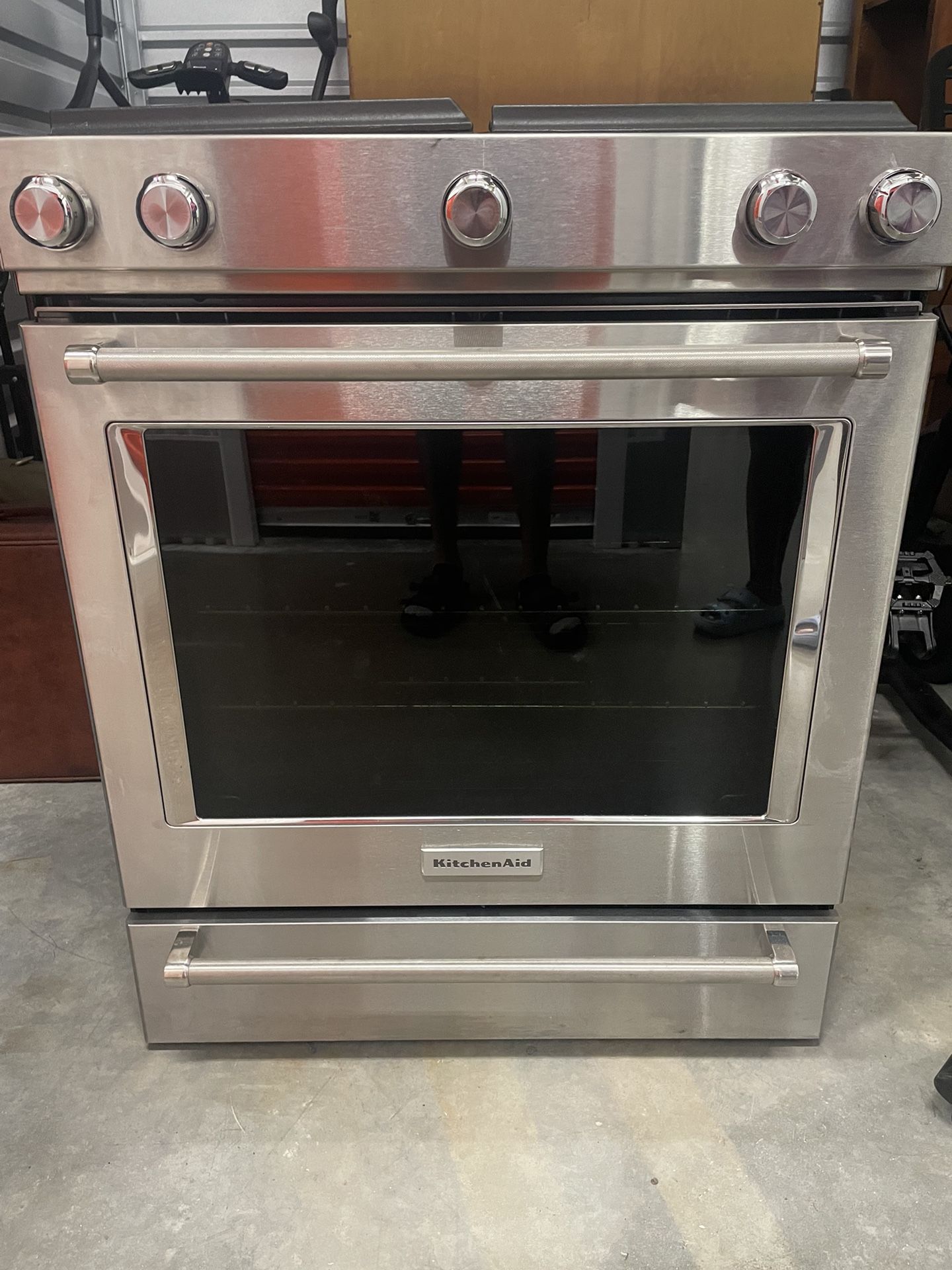 New Stove, Workout Equipment And Shelf