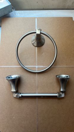 Bathroom towel and toilet roll bars
