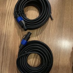 1/4 Inch To Speakon , 20 Feet X2