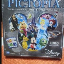 Disney New Pictopia Family Picture-Trivia Game SEALED!