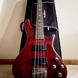 Schecter Stiletto Extreme 4 Bass Guitar - Diamond Series Black Cherry 