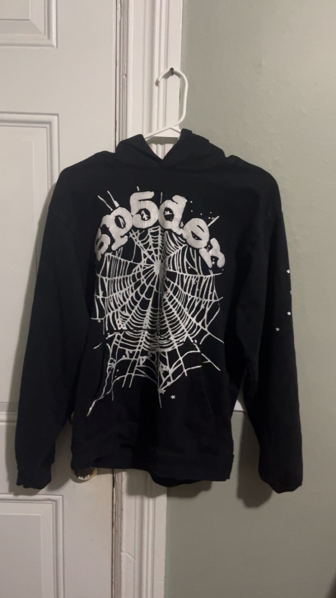 Black OG Web Sp5der Hoodie