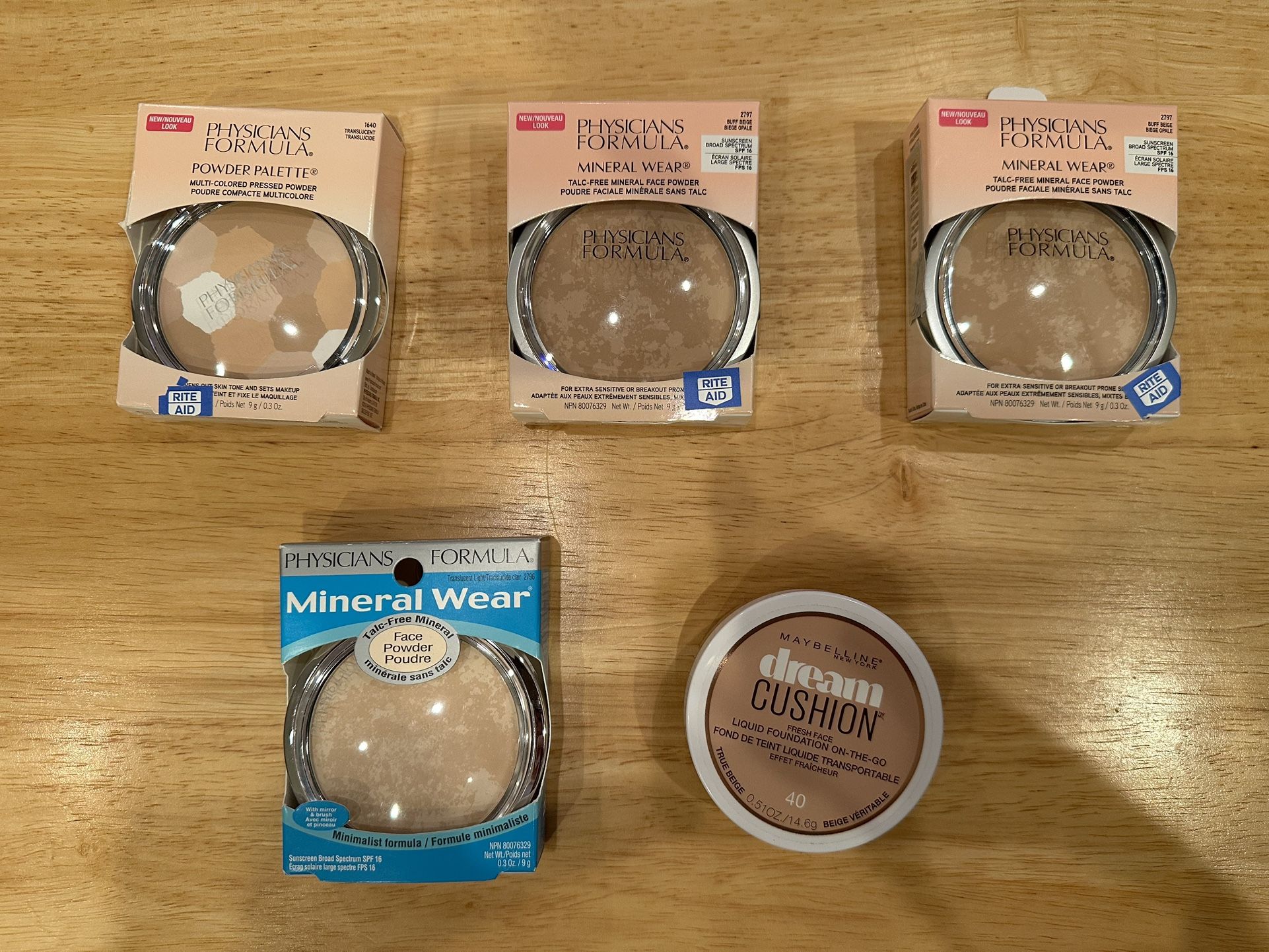 5 Brand New (never opened) Beige Face Powders $20 for all 5!