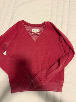 Aero Red Criss-Cross Neck Sweatshirt XS