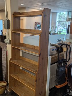 Tall Oak Bookcase