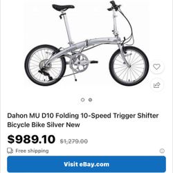 D10 Folding Bike $140