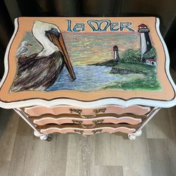 Vintage La Mer French Provincial Nightstand