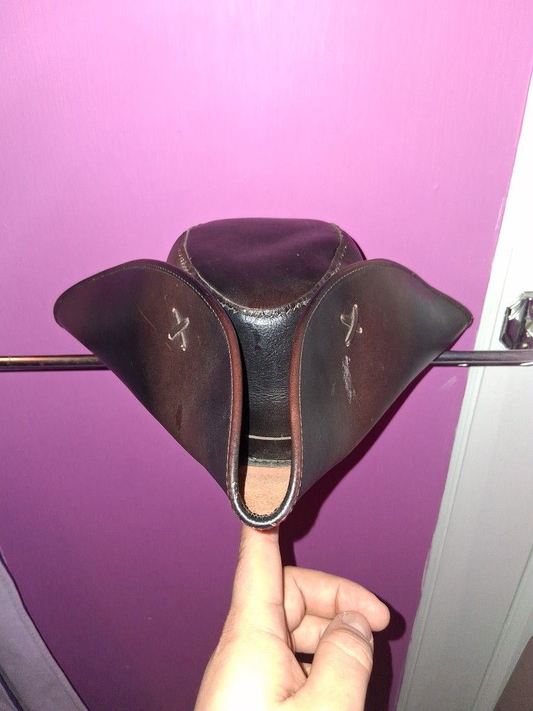Leather Tricorner Hat