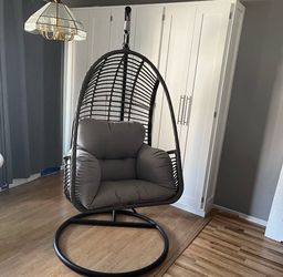 Grey Basket Chair