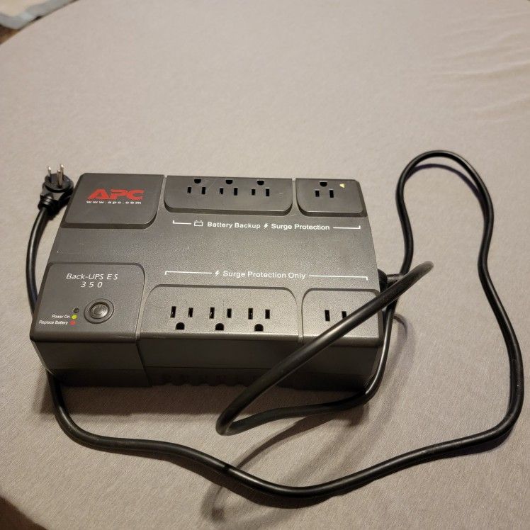 APC Back-Ups ES 350-BE350R Portable Backup Battery Surge Protection 120V 12A 60HZ 200w