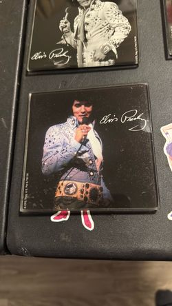 Elvis Presley Glass coasters