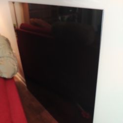 Large Thick Black Glass Cut For Window Or Table
