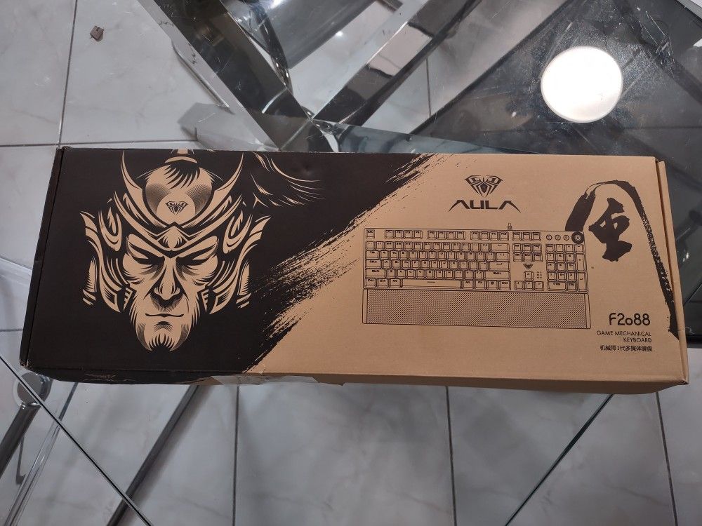 AULA F2088/F2058 Black Mechanical Gaming Keyboard in Box