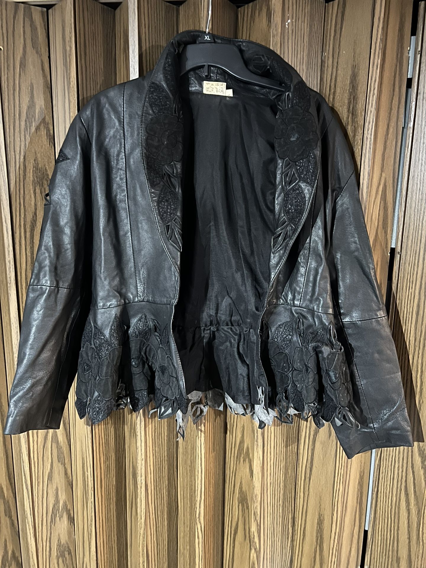 Woman’s Genuine Leather Jacket Size Large