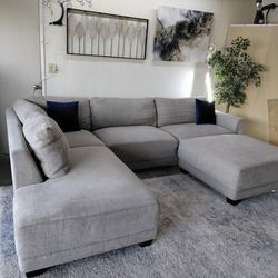 Costco Sectional Couch with ottoman free Delivery 🛋️
