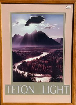 Teton Light-Framed Poster Of Grand Teton National Park