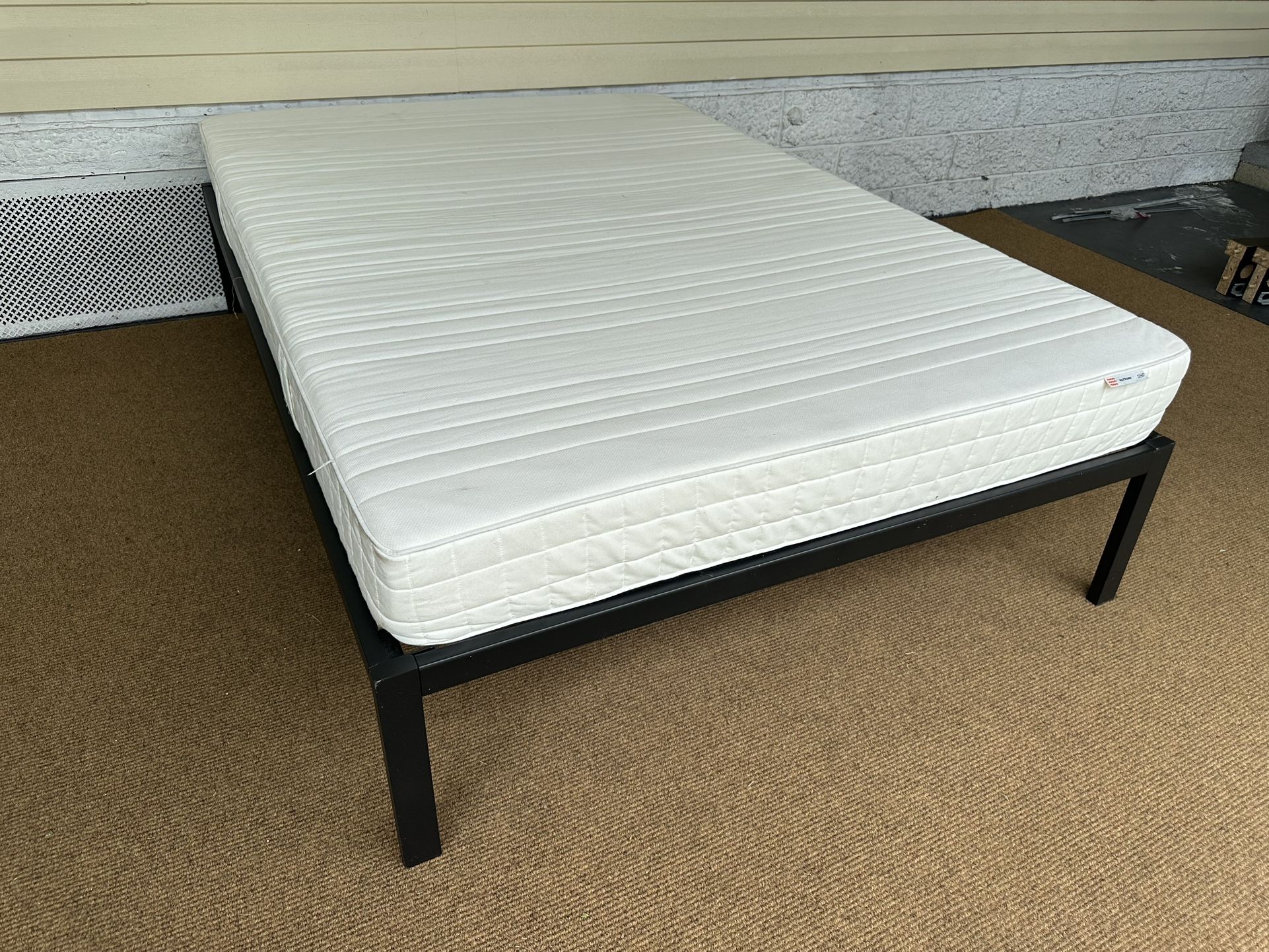 Full Size Bed Frame With Mattress/ Good Condition  