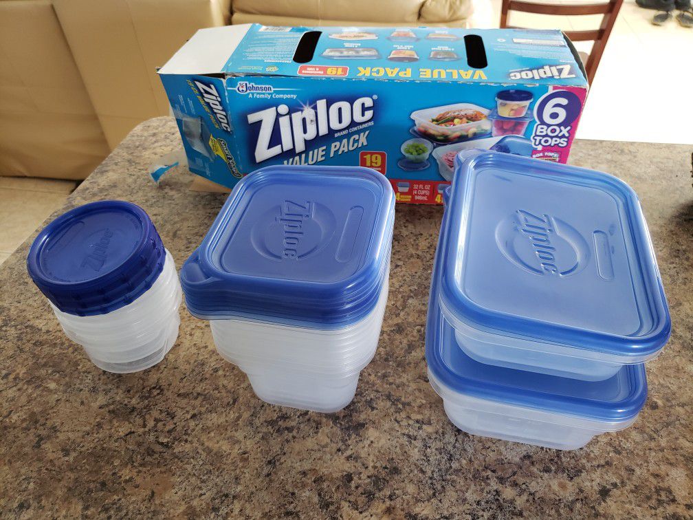 12 Ziploc Food Containers