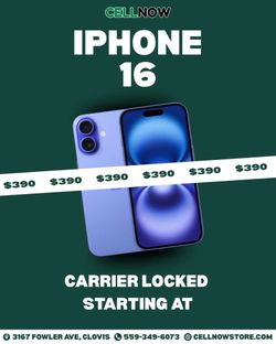 iPhone 16 Carrier locked - Purple