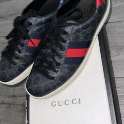 Gucci Ace GG Supreme 'Black Grey'
