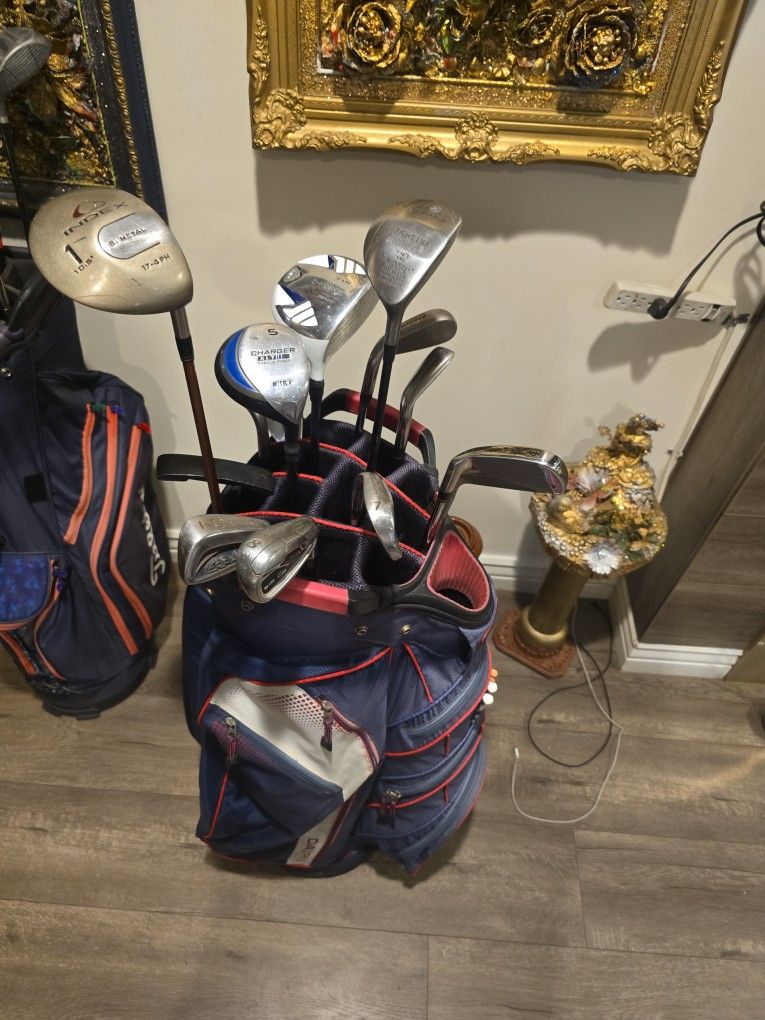 14 CLUBS WITH GOLF BAG( (DATREK)