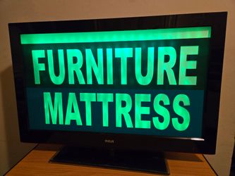"Furniture Mattress" Flashing LED Lights Sign