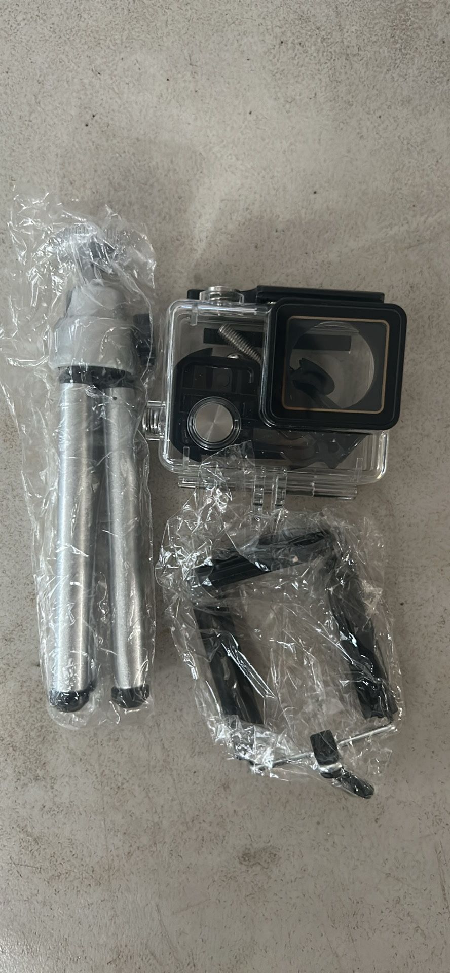 GoPro case with stand