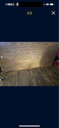 5 ft wood folding table used 45