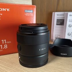 Sony 11mm F 1.8 E Mount