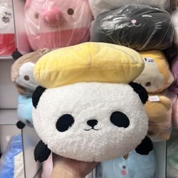 Brand New Takashoji Sushi Panda Egg Top Roll 12” Plush Round 1 NWT RARE