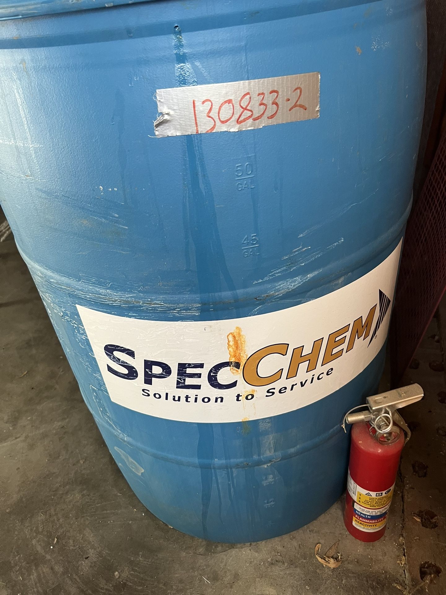 Half Full Barrel Of Spec Chem Concrete Cure And Seal