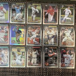 28 Topps Chrome Baseball Cards 