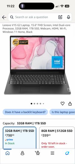 Lenavo V15 G2 - 32 GB RAM 1 TB SSD