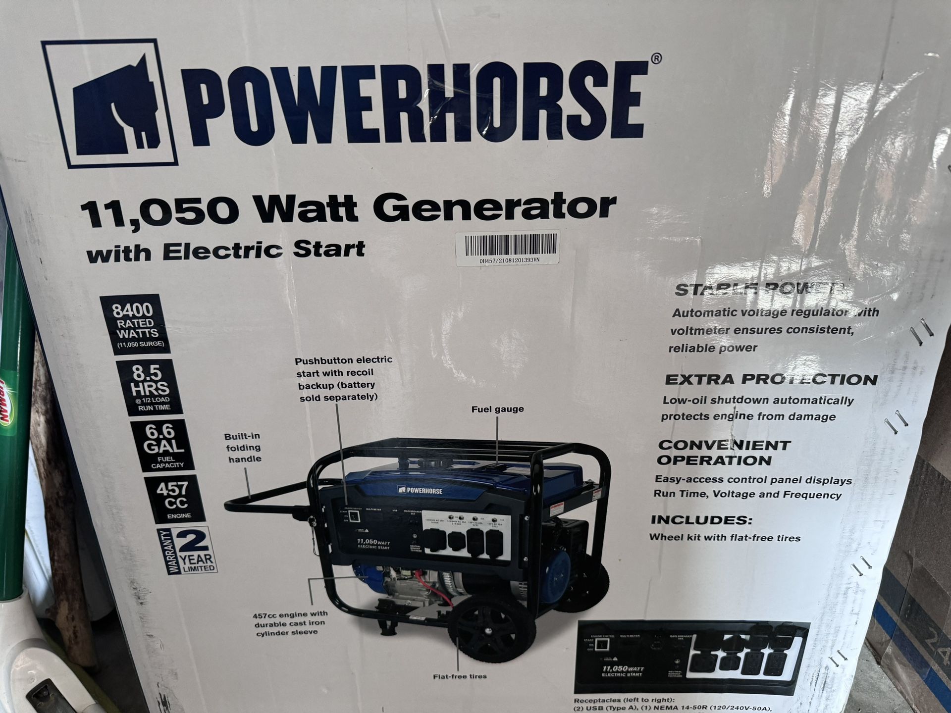 11,050 Watt Generator - New In box