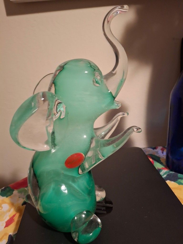 Vintage Murano Glass Elephant