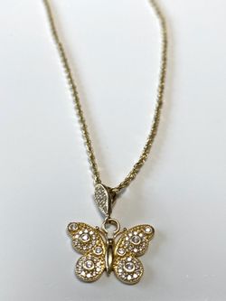 14k Solid Gold Nice butterflies/ chain