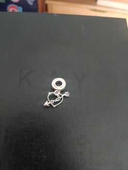 Pandora sterling silver Cupid's arrow heart charm