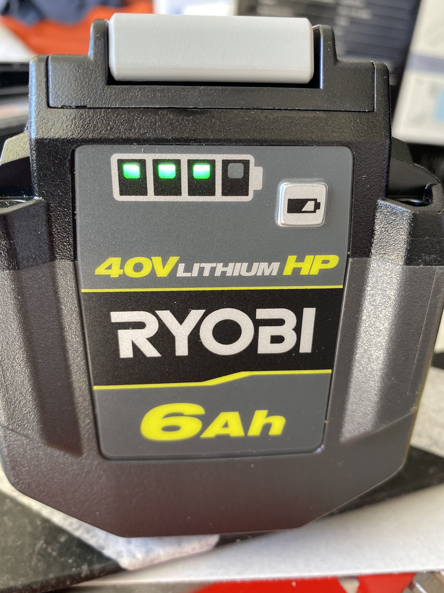 Ryobi big 40v lithium HP 6ah battery