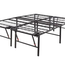 Amazon Basics Foldable Metal Platform Bed Frame- Queen 